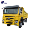 Usado sinotruk howo euro3 diesel 371hp 8*4 volcado camión de transporte