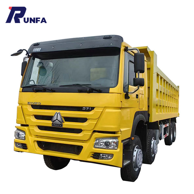 Camión de transporte volquete volquete usado Sinotruk HOWO Euro3 Diesel 371HP 8*4